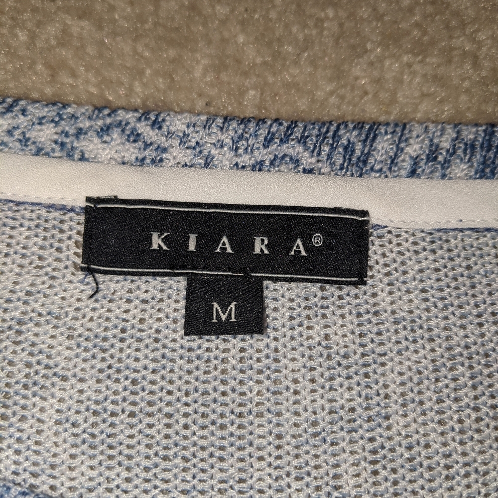 Kiara blue & white long sleeve top - Picture 5 of 15